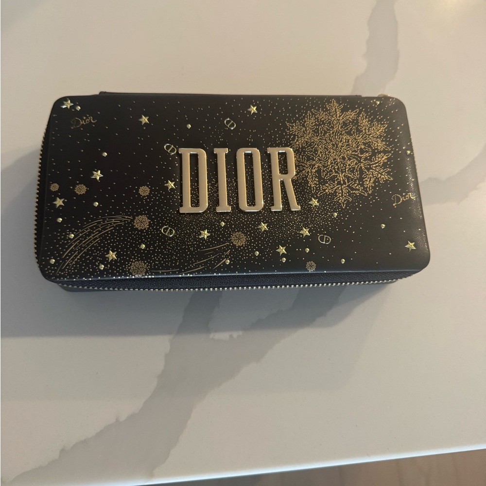 Dior Black and Gold Makeup Case